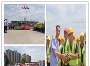 李继军到四分公司尧都区文化艺术中心项目慰问指导